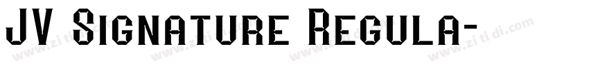 JV Signature Regula字体转换